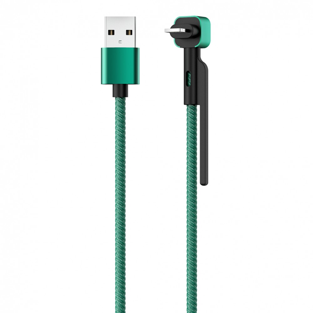 Кабель STAND, USB 2.0 - Lightning, 1.2м, 2,1А, OLMIO
