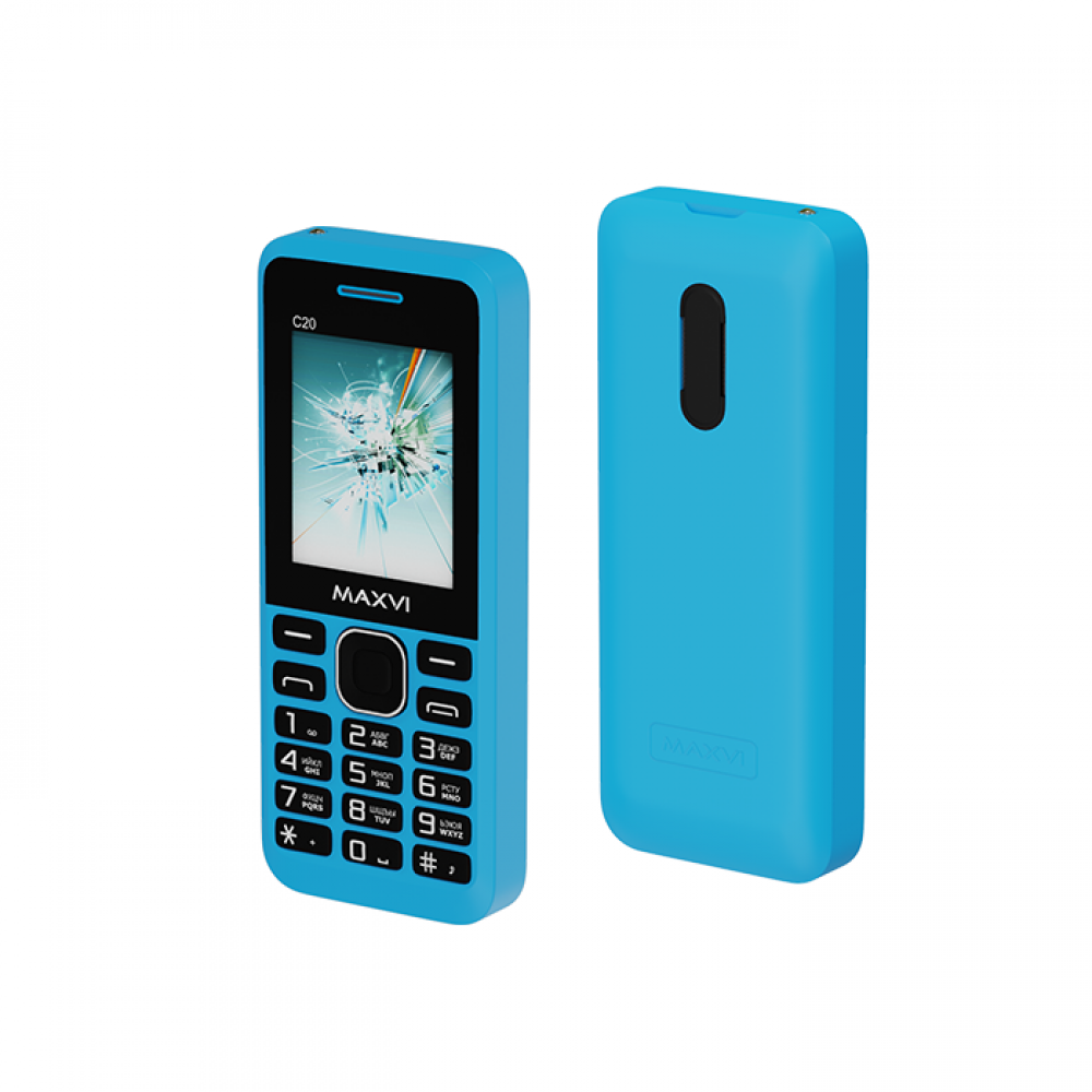 Сотовый телефон MAXVI C20 Blue без СЗУ в комплекте