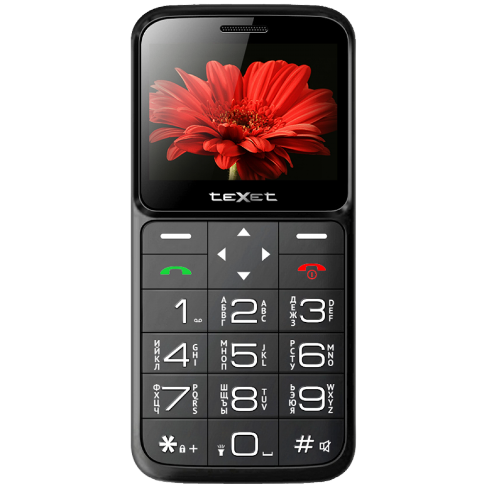 Сотовый телефон TEXET TM-B226 Black Red