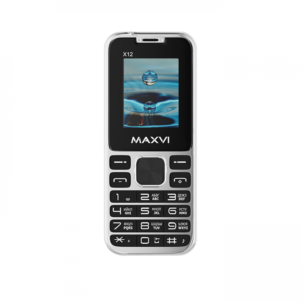 Сотовый телефон MAXVI X12 Metallic Silver