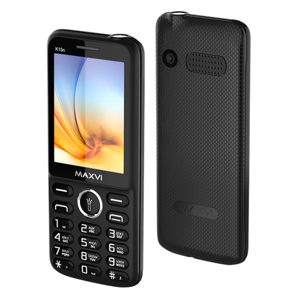 Сотовый телефон MAXVI K15n, черный