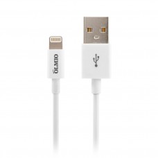Кабель MFI USB 2.0-Apple iPhone/iPod/iPad с разъемом 8pin, 1м, белый, OLMIO