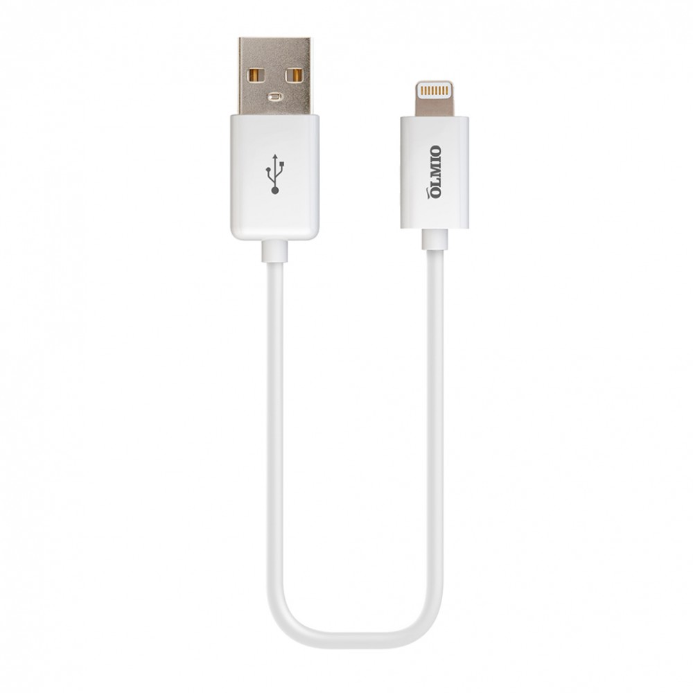 Кабель USB 2.0 - Lightning, 3м, белый, OLMIO