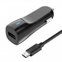АЗУ OLMIO USB 1.2A +microUSB кабель, чёрный