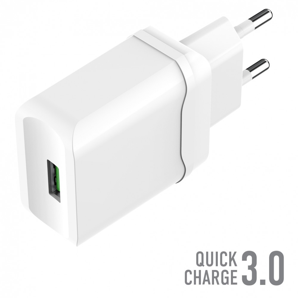 СЗУ OLMIO USB, 18W, 3A, Quick Charge 3.0